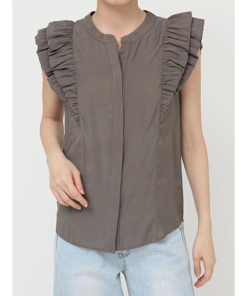 LAGUNAMOON(ラグナムーン)の「バルーンショルダーブラウス(シャツ/ブラウス・レディース・ホワイト/ライトグリーン/モカ・FREE)」の19枚目の写真