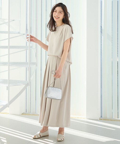 ANY(エニィ)の「さらさらDRYスカーチョ(その他パンツ・レディース・グリーン系/グレー系/ダークブラウン系/ベージュ系・4)」の7枚目の写真