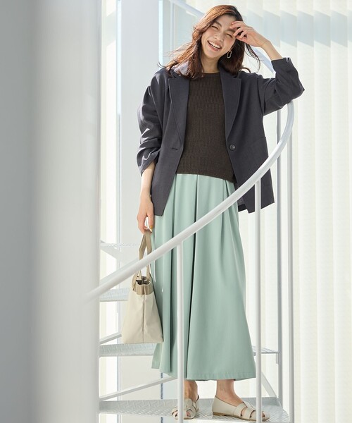 ANY(エニィ)の「さらさらDRYスカーチョ(その他パンツ・レディース・グリーン系/グレー系/ダークブラウン系/ベージュ系・4)」の18枚目の写真