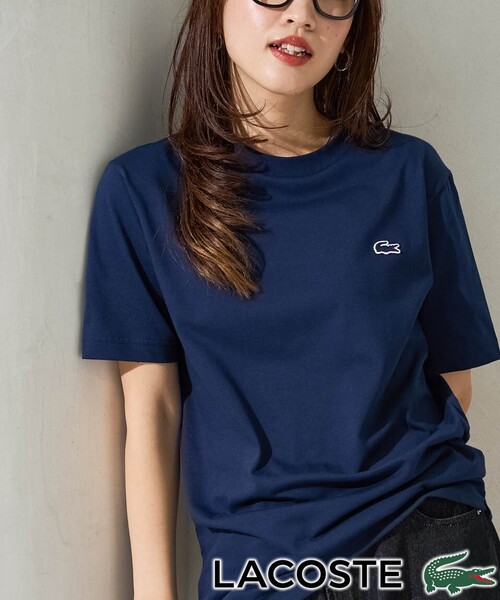 tシャツ 限定展開 LACOSTE/ラコステ ワンポイントロゴ半袖Tシャツ レディース セール】限定展開 LACOSTE/ラコステ ワンポイントロゴ半袖T