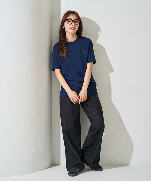 FREAK'S STORE(フリークスストア)の「限定展開 LACOSTE/ラコステ ワンポイントロゴ半袖Tシャツ(Tシャツ/カットソー・レディース・オフホワイト/ブラック/サックスブルー/イエロー/ネイビー・3/2/4/5/6)」の17枚目の写真