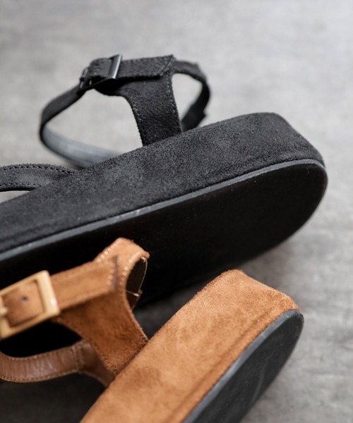 SESTO（セスト）の「厚底バックルサンダル（サンダル・レディース・ブラウン/ブラック・S/M/L/LL/3L）」の5枚目の写真