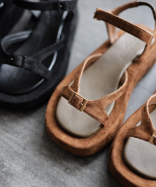 SESTO（セスト）の「厚底バックルサンダル（サンダル・レディース・ブラウン/ブラック・S/M/L/LL/3L）」の10枚目の写真