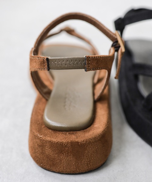 SESTO（セスト）の「厚底バックルサンダル（サンダル・レディース・ブラウン/ブラック・S/M/L/LL/3L）」の8枚目の写真