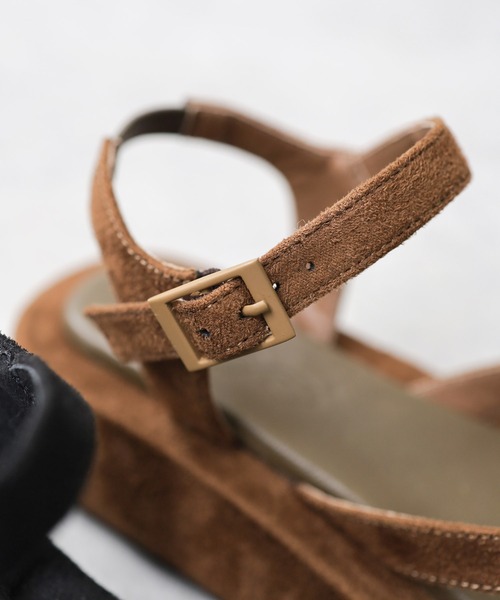SESTO（セスト）の「厚底バックルサンダル（サンダル・レディース・ブラウン/ブラック・S/M/L/LL/3L）」の9枚目の写真