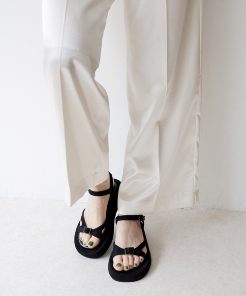 SESTO（セスト）の「厚底バックルサンダル（サンダル・レディース・ブラウン/ブラック・S/M/L/LL/3L）」の16枚目の写真