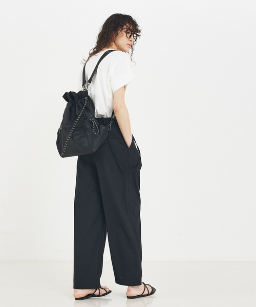 soeur（スール）の「【再入荷/新色追加】SOUER/3WAYリュックトート/A4サイズ対応/ナップサック/トートバッグ（バックパック/リュック・レディース・グレー/ブラック/ベージュ・フリー）」の16枚目の写真