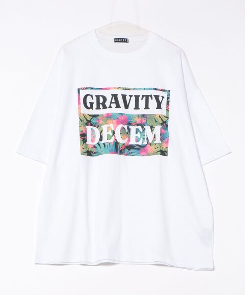 a.p.o.v.(エーピーオービー)の「a.p.o.v. フラワーミックスビッグボックスロゴプリントオーバーサイズTシャツ(Tシャツ/カットソー・メンズ・ホワイト/ブラック/オレンジ・ONESIZE)」の7枚目の写真