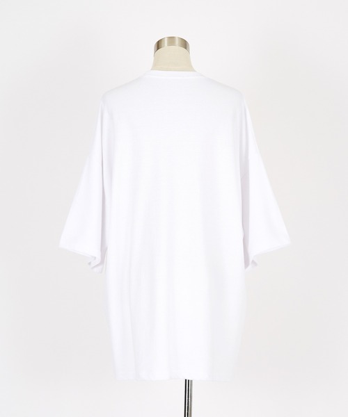 a.p.o.v.(エーピーオービー)の「a.p.o.v. フラワーミックスビッグボックスロゴプリントオーバーサイズTシャツ(Tシャツ/カットソー・メンズ・ホワイト/ブラック/オレンジ・ONESIZE)」の15枚目の写真