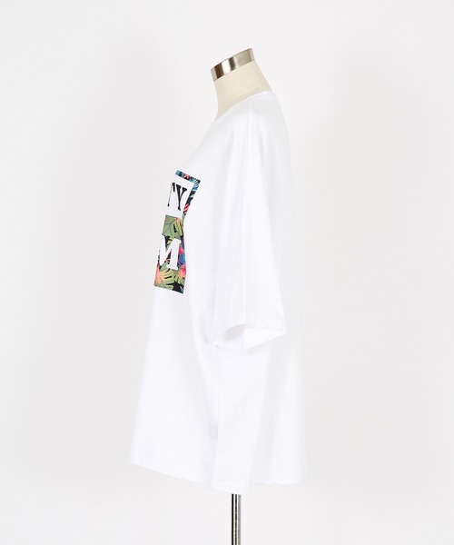 a.p.o.v.(エーピーオービー)の「a.p.o.v. フラワーミックスビッグボックスロゴプリントオーバーサイズTシャツ(Tシャツ/カットソー・メンズ・ホワイト/ブラック/オレンジ・ONESIZE)」の16枚目の写真