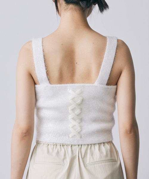 +81BRANCA(ハチイチブランカ)の「【81BRANCA】グリッタービスチェ(ニット/セーター・レディース・ブラック/ホワイト・フリー)」の14枚目の写真