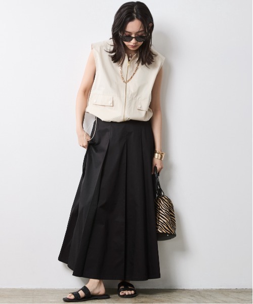 CHIC STYLE（シックスタイル）の「ジップアップブラウス＜大きいサイズ有＞シックスタイル（シャツ/ブラウス・レディース・クリーム/ブラック・L/M/5L/4L/3L/LL）」の11枚目の写真