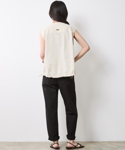 CHIC STYLE（シックスタイル）の「ジップアップブラウス＜大きいサイズ有＞シックスタイル（シャツ/ブラウス・レディース・クリーム/ブラック・L/M/5L/4L/3L/LL）」の19枚目の写真