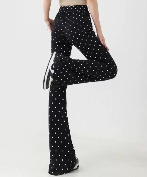 ampm（エーエムピーエム）の「ドットサマーリラックスパンツ（スウェットパンツ・レディース・ブラック・S/M/L）」の11枚目の写真