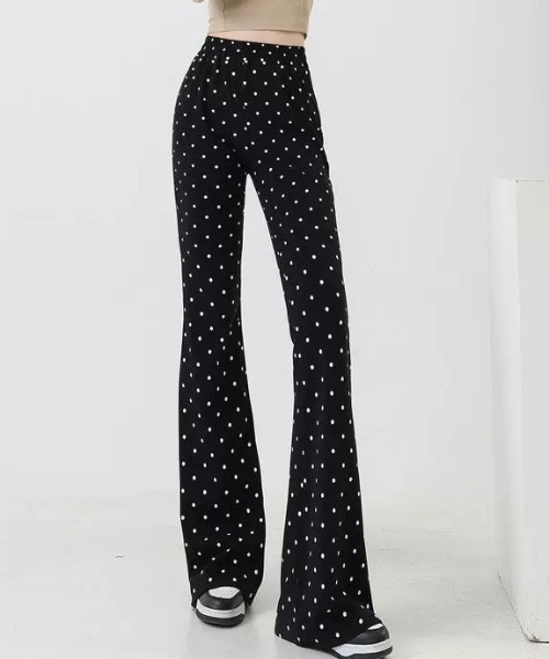 ampm（エーエムピーエム）の「ドットサマーリラックスパンツ（スウェットパンツ・レディース・ブラック・S/M/L）」の13枚目の写真