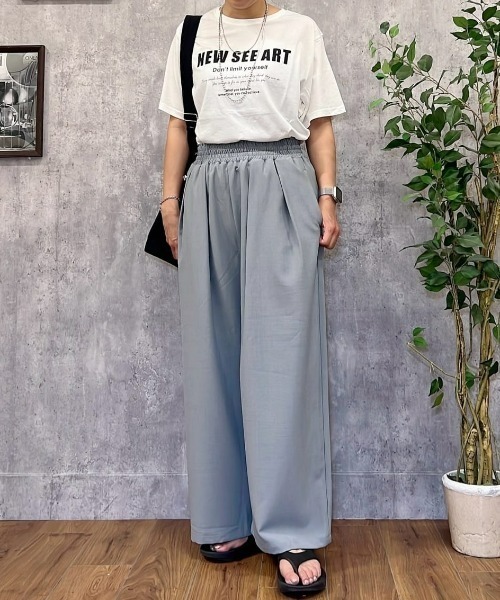 Right-on（ライトオン）の「【HONEYSUCKLE ROSE】ウエストシャーリングパンツ（その他パンツ・レディース・ライトベージュ/ブラック/グレー・L/M）」の19枚目の写真