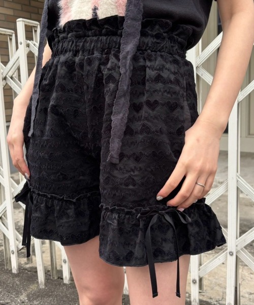 Candy Stripper（キャンディストリッパー）の「LOVE ME FRILL ショーツ（その他パンツ・レディース・ブラック/オフホワイト・FREE）」の12枚目の写真