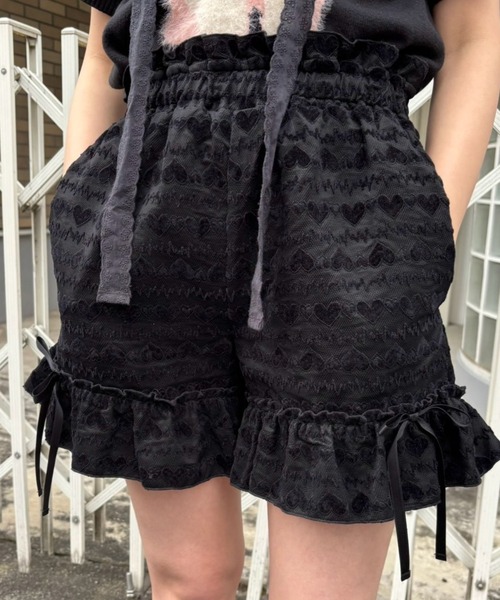 CANDY STRIPPER ブラックフリルショートパンツ Fサイズ セール】LOVE ME FRILL ショーツ（その他パンツ）｜Candy