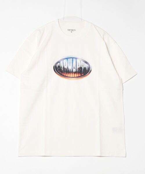 Carhartt WIP(カーハートダブリューアイピー)の「S/S BIG TIME T-SHIRT(Tシャツ/カットソー・メンズ・ブラウン/キナリ/ブラック・SMALL/MEDIUM/LARGE/X-LARGE)」の2枚目の写真