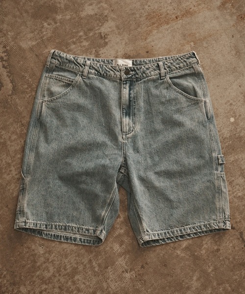 ALL RUNS(オールランズ)の「バギーデニムショーツ(デニムパンツ・メンズ・ブルー/ブラック・XL/L/M)」の7枚目の写真