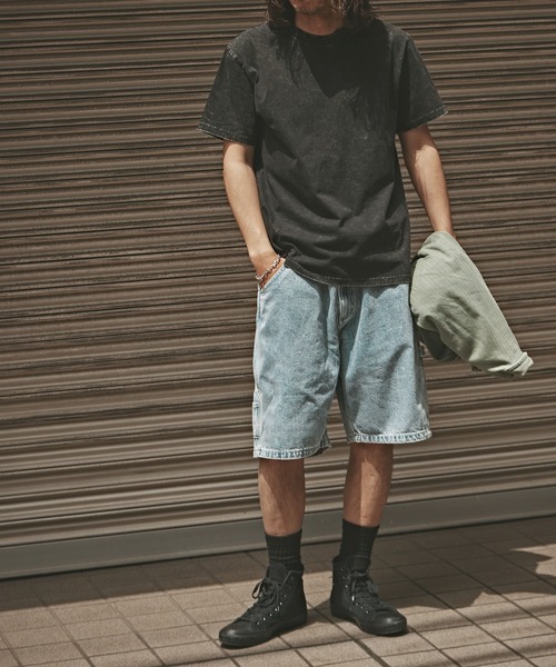 ALL RUNS(オールランズ)の「バギーデニムショーツ(デニムパンツ・メンズ・ブルー/ブラック・XL/L/M)」の10枚目の写真