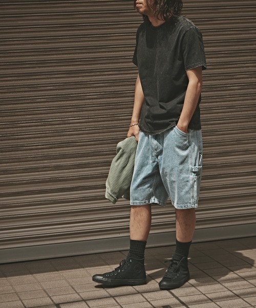 ALL RUNS(オールランズ)の「バギーデニムショーツ(デニムパンツ・メンズ・ブルー/ブラック・XL/L/M)」の11枚目の写真