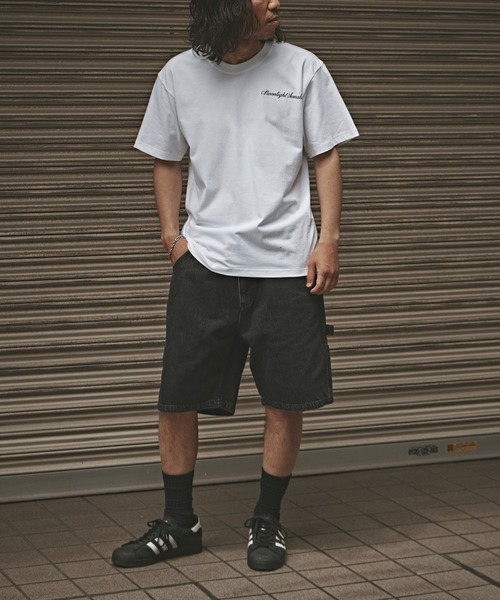 ALL RUNS(オールランズ)の「バギーデニムショーツ(デニムパンツ・メンズ・ブルー/ブラック・XL/L/M)」の5枚目の写真