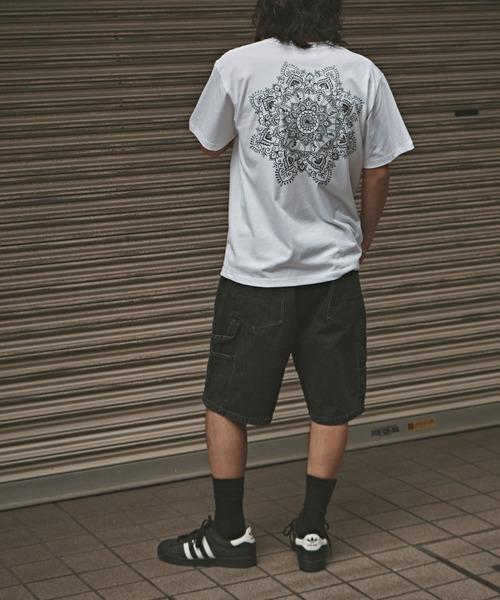 ALL RUNS(オールランズ)の「バギーデニムショーツ(デニムパンツ・メンズ・ブルー/ブラック・XL/L/M)」の6枚目の写真