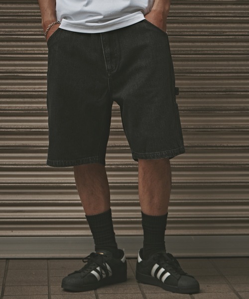 ALL RUNS(オールランズ)の「バギーデニムショーツ(デニムパンツ・メンズ・ブルー/ブラック・XL/L/M)」の18枚目の写真