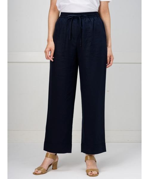 新品☆バナナリパブリック☆パープルサテン パンツ　size0 BANANA REPUBLIC FACTORY STORE ストレート テンセル プルオン