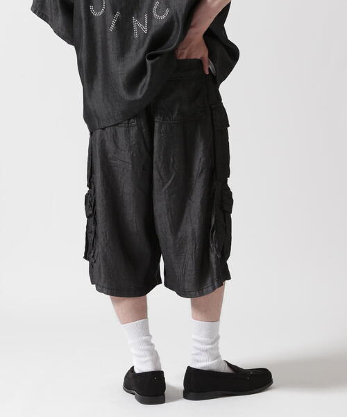 DANKE SCHON(ダンケシェーン)の「DankeSchon/ダンケシェーン/TENCEL CARGO SHORTS(カーゴパンツ・レディース・ブラック・L/M)」の10枚目の写真