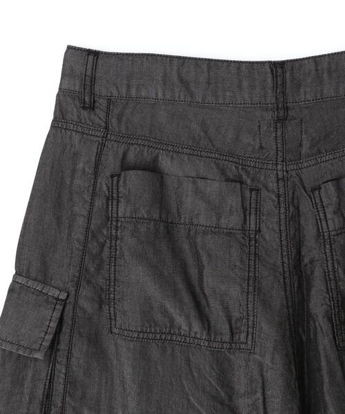 DANKE SCHON(ダンケシェーン)の「DankeSchon/ダンケシェーン/TENCEL CARGO SHORTS(カーゴパンツ・レディース・ブラック・L/M)」の3枚目の写真