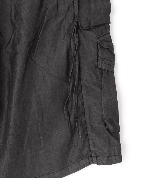 DANKE SCHON(ダンケシェーン)の「DankeSchon/ダンケシェーン/TENCEL CARGO SHORTS(カーゴパンツ・レディース・ブラック・L/M)」の4枚目の写真