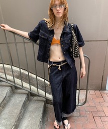 ベルト デニムジャケット」に該当するジャケット/アウター