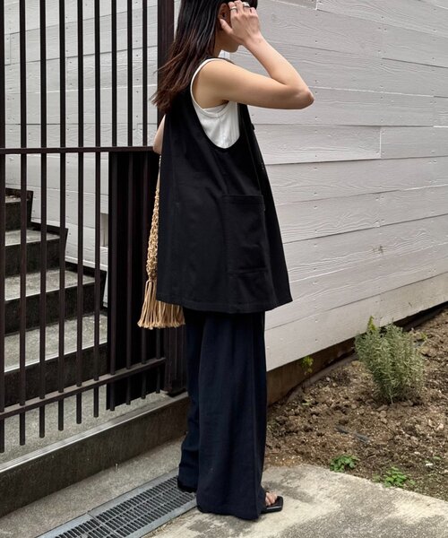 CIAOPANIC TYPY（チャオパニックティピー）の「ノーカラーリネン混ジレ