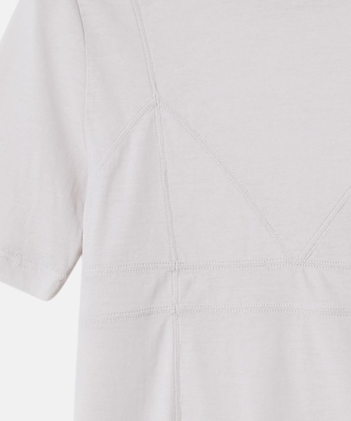 LE CIEL BLEU(ルシェルブルー)の「セミシアートライアングルブラジャージートップ / Semi Sheer Tringle Bra Jersey Top(Tシャツ/カットソー・レディース・ライトグレー/ダークブラウン/チャコールグレー・38/36)」の8枚目の写真