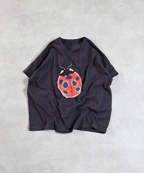 MARKEY'S(マーキーズ)の「にじみ生き物ワイドTシャツ(Tシャツ/カットソー・キッズ・チャコール/オフホワイト/ライトピンク・110/100/95/90/80/150/140/130/120)」の4枚目の写真