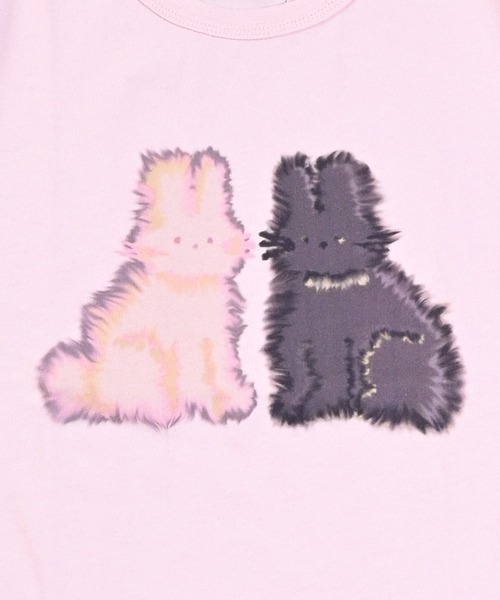 MARKEY'S(マーキーズ)の「にじみ生き物ワイドTシャツ(Tシャツ/カットソー・キッズ・チャコール/オフホワイト/ライトピンク・110/100/95/90/80/150/140/130/120)」の16枚目の写真