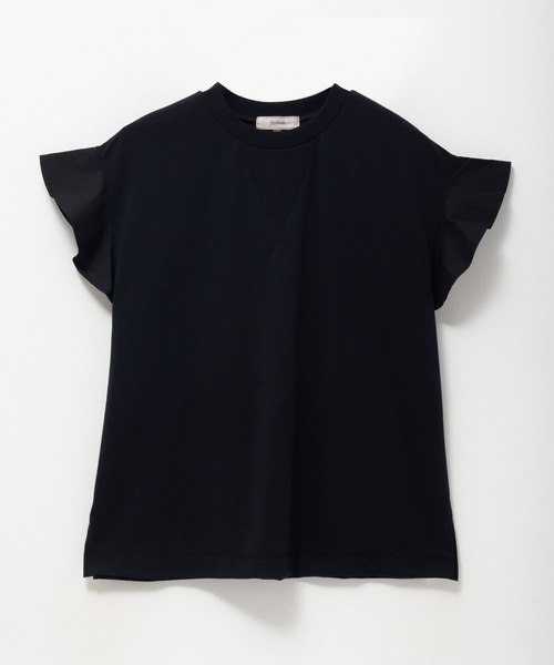 HusHusH（ハッシュアッシュ）の「HusHusH 布帛フリルTシャツ（Tシャツ/カットソー・レディース・チャコールグレー/ブルー/ブラック・M/L）」の18枚目の写真