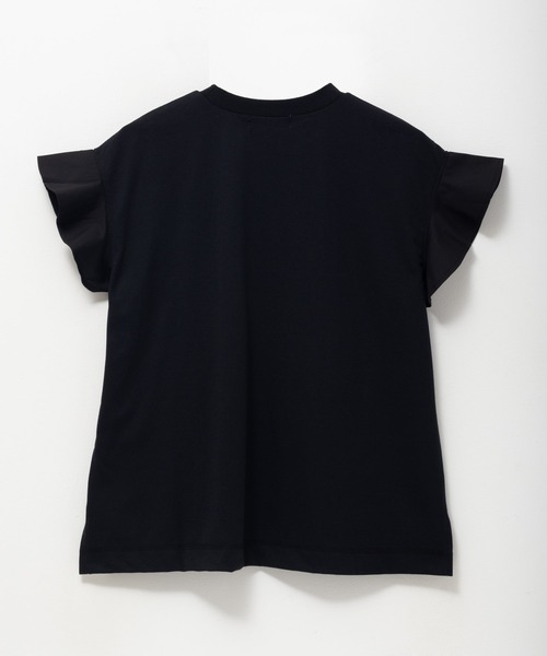 HusHusH（ハッシュアッシュ）の「HusHusH 布帛フリルTシャツ（Tシャツ/カットソー・レディース・チャコールグレー/ブルー/ブラック・M/L）」の19枚目の写真