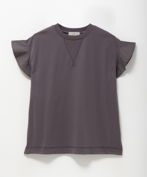 HusHusH（ハッシュアッシュ）の「HusHusH 布帛フリルTシャツ（Tシャツ/カットソー・レディース・チャコールグレー/ブルー/ブラック・M/L）」の20枚目の写真