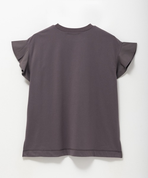 HusHusH（ハッシュアッシュ）の「HusHusH 布帛フリルTシャツ（Tシャツ/カットソー・レディース・チャコールグレー/ブルー/ブラック・M/L）」の21枚目の写真