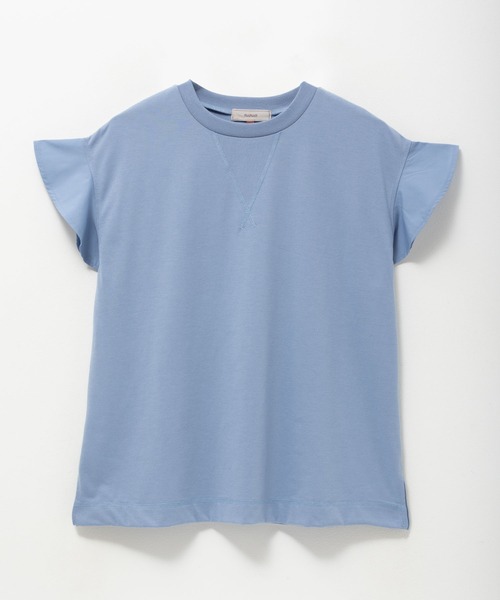 HusHusH（ハッシュアッシュ）の「HusHusH 布帛フリルTシャツ（Tシャツ/カットソー・レディース・チャコールグレー/ブルー/ブラック・M/L）」の22枚目の写真