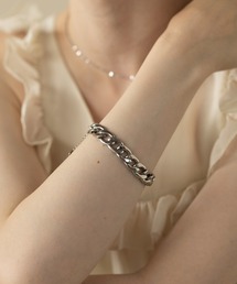 Merry Gem（メリージェム）の「【Merry Gem】選べるバリエーション ステンレス メタルモチーフブレスレット KNF-TP（ブレスレット）」