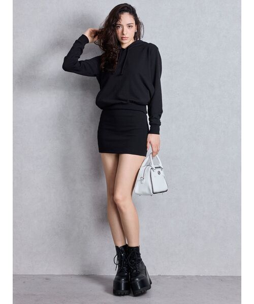 GYDA（ジェイダ）の「スプレープロセッシングBAG（ハンドバッグ・レディース・オフホワイト/ブラック・FREE）」の5枚目の写真