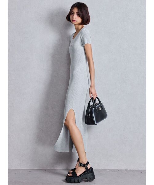 GYDA（ジェイダ）の「スプレープロセッシングBAG（ハンドバッグ・レディース・オフホワイト/ブラック・FREE）」の6枚目の写真