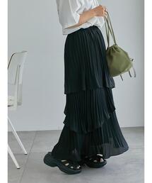 ehka sopo | プリーツティアードスカート(スカート)
