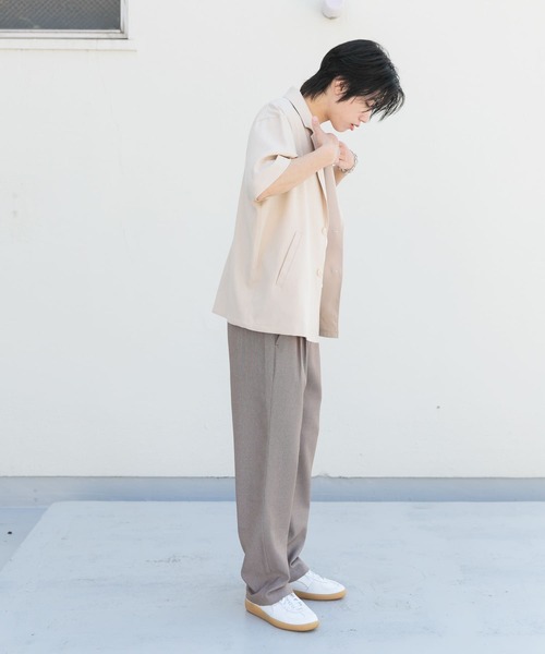 SENSE OF PLACE by URBAN RESEARCH（センスオブプレイスバイアーバンリサーチ）の「マイクロチェック2タックワイドスラックス（その他パンツ・メンズ・ブラック/ライトブラウン/ライトグレー・MEDIUM/LARGE）」の11枚目の写真