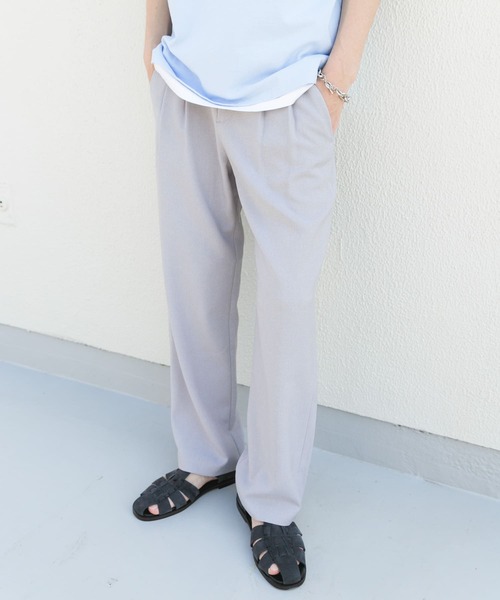 SENSE OF PLACE by URBAN RESEARCH（センスオブプレイスバイアーバンリサーチ）の「マイクロチェック2タックワイドスラックス（その他パンツ・メンズ・ブラック/ライトブラウン/ライトグレー・MEDIUM/LARGE）」の16枚目の写真