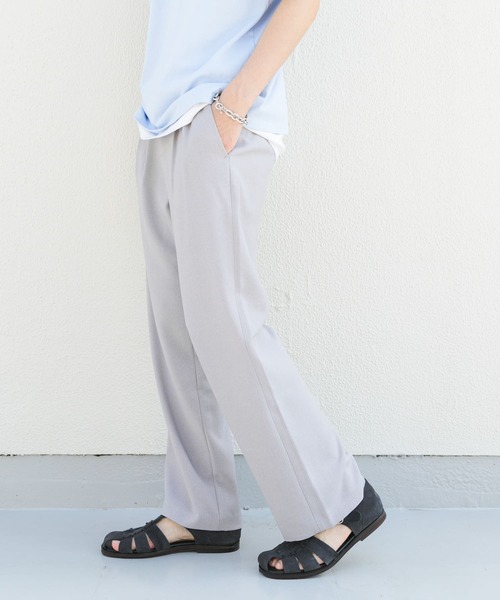 SENSE OF PLACE by URBAN RESEARCH（センスオブプレイスバイアーバンリサーチ）の「マイクロチェック2タックワイドスラックス（その他パンツ・メンズ・ブラック/ライトブラウン/ライトグレー・MEDIUM/LARGE）」の17枚目の写真